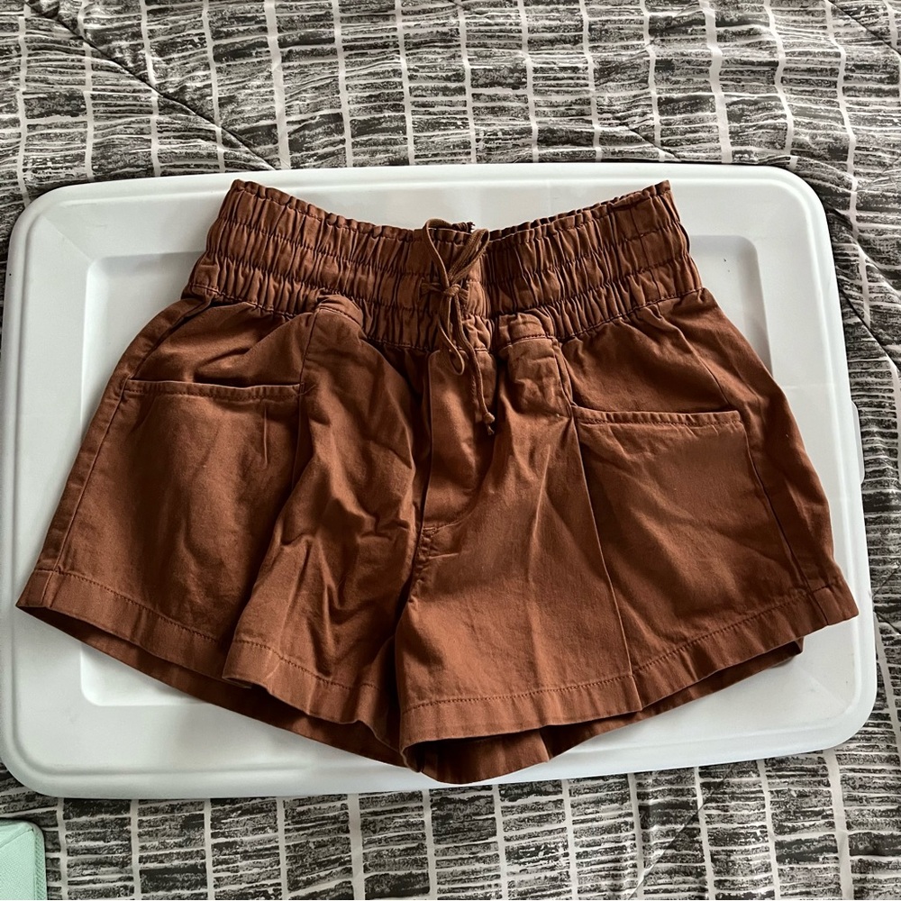Aerie High Waist Brown Women's Shorts